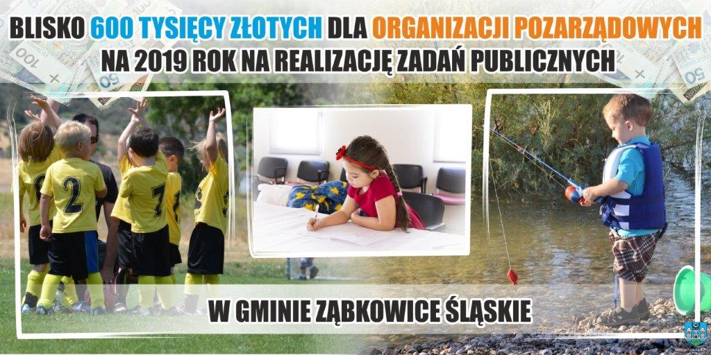 Blisko 600 tysięcy PLN dla organizacji pozarządowych na 2019 rok