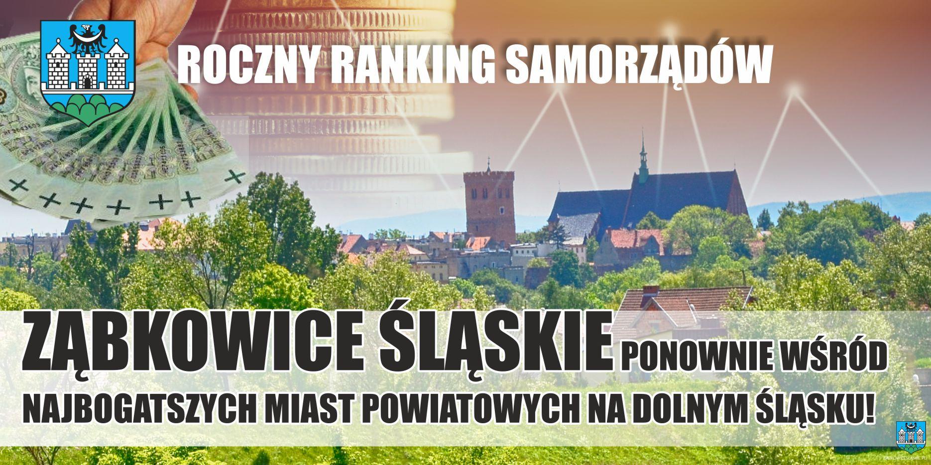 Ząbkowice Śląskie ponownie wśród najbogatszych miast powiatowych na Dolnym Śląsku!