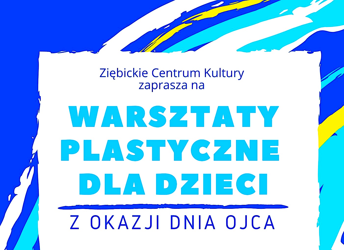 Rysowanie dla Taty – zaproszenie na warsztaty plastyczne