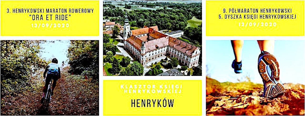 Półmaraton henrykowski i maraton rowerowy „Ora et Ride” – znamy nowy termin obu imprez