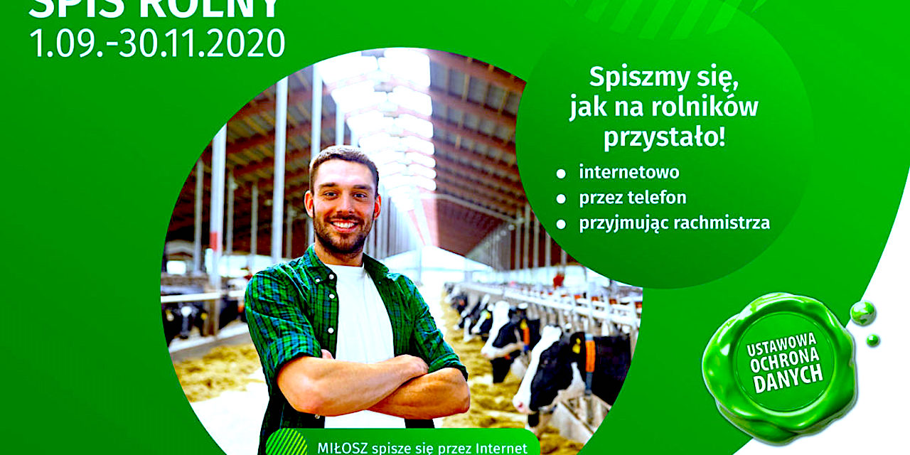 Spis rolny 2020 – możesz być rachmistrzem spisowym