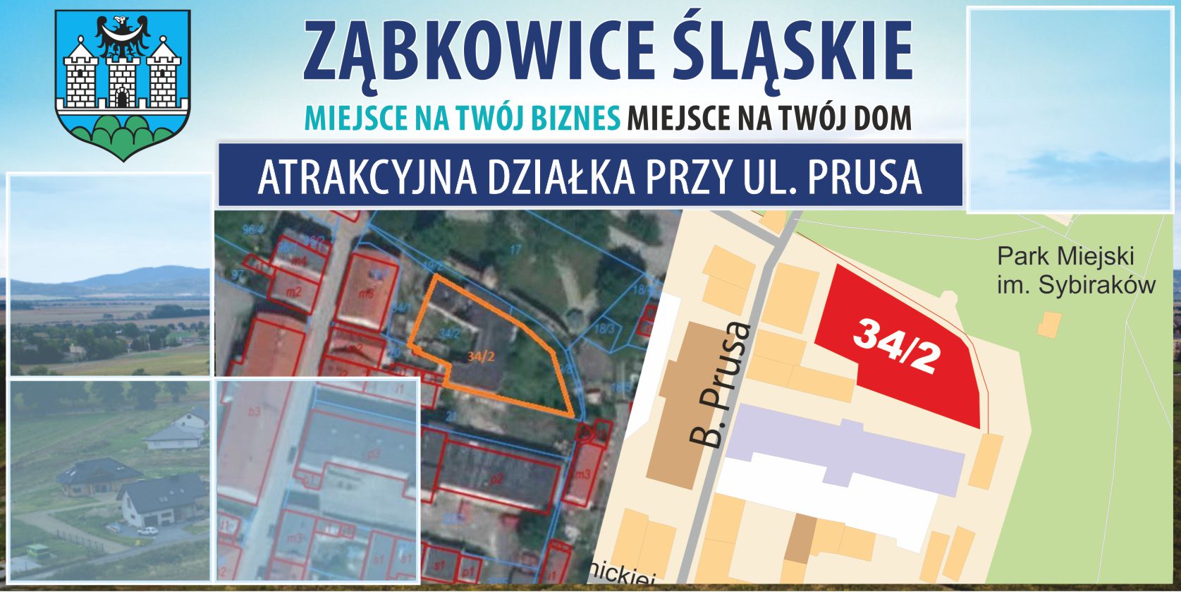 Nieruchomość w centrum miasta przy ul. Bolesława Prusa do nabycia