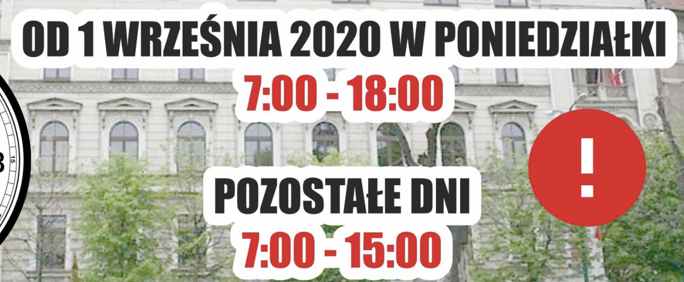 Od 1 września Urząd Miejski czynny w poniedziałki do godz. 18:00