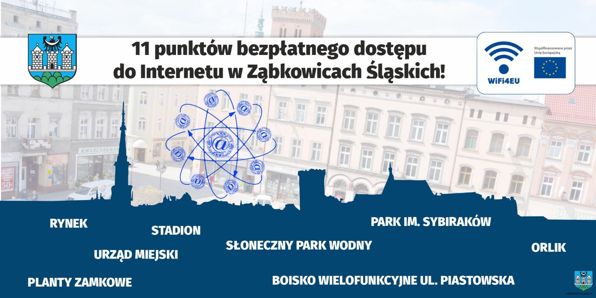 11 punktów bezpłatnego dostępu do internetu w Ząbkowicach Śląskich!