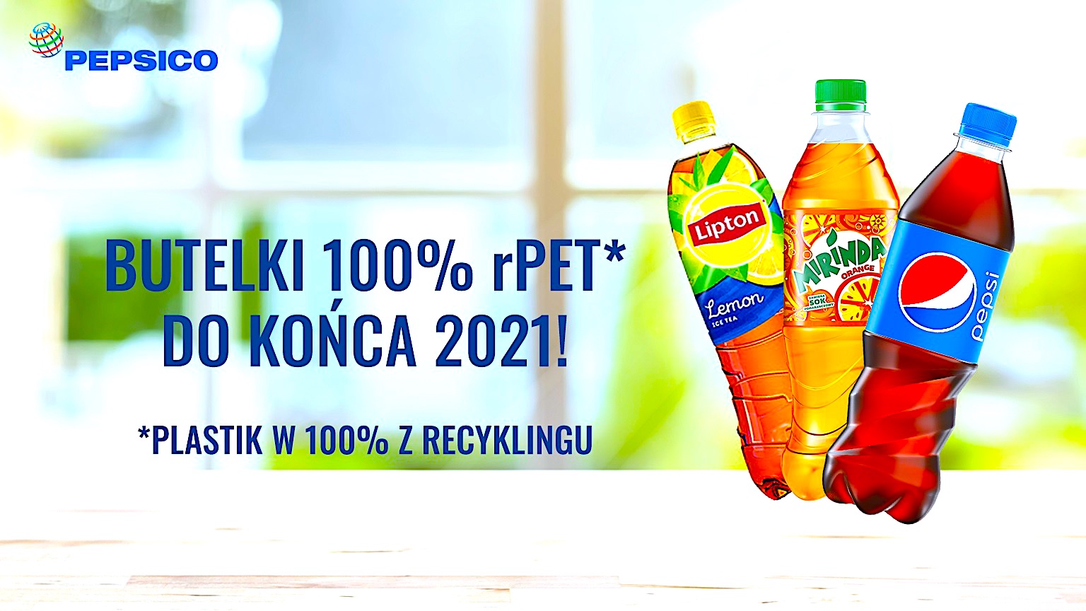 Przełom w PepsiCo – butelki Pepsi wykonane będą w 100% z rPET do końca 2021 roku [VIDEO]