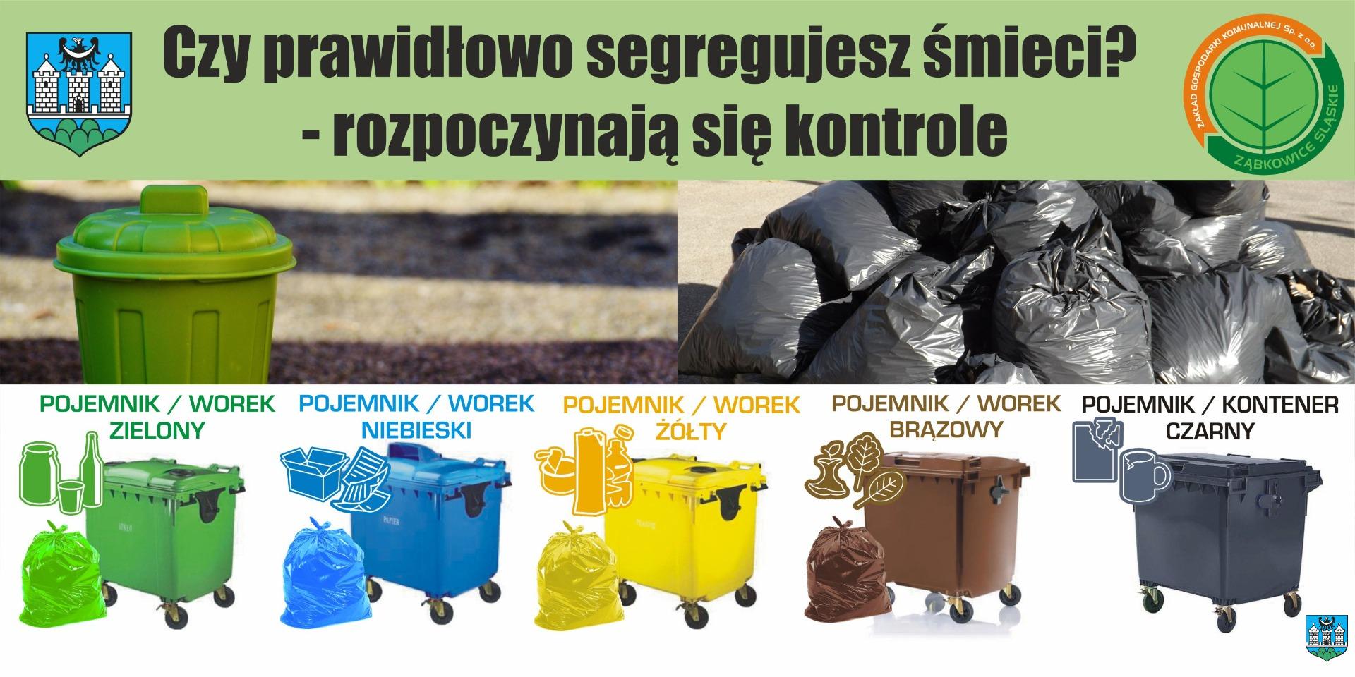 Informacja o kontroli segregacji odpadów komunalnych w Gminie Ząbkowice Śląskie