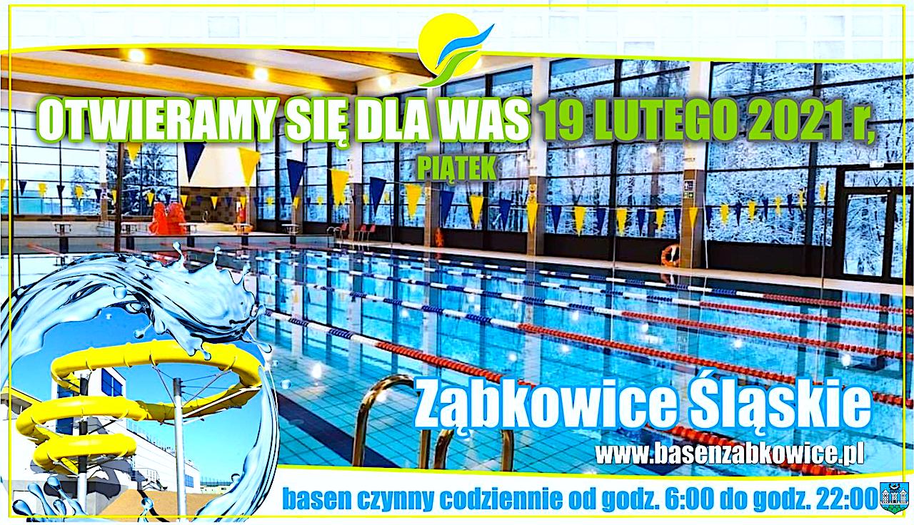 Kryty basen w Ząbkowicach Śląskich otwarty od 19 lutego 2021 r.