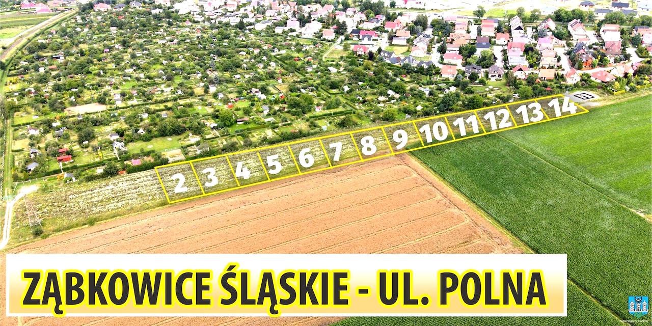 Działki przy ul. Polnej w Ząbkowicach Śląskich wykazane do sprzedaży
