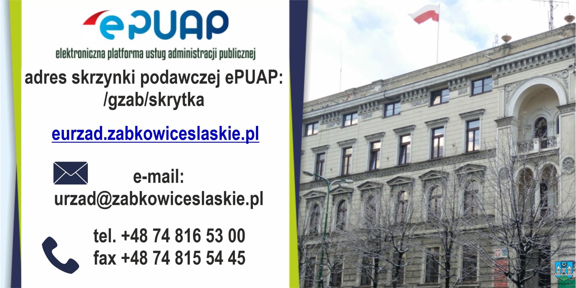 W Urzędzie Miejskim w Ząbkowicach Śląskich możesz załatwić sprawę poprzez ePUAP, e-urząd, mailowo lub telefonicznie