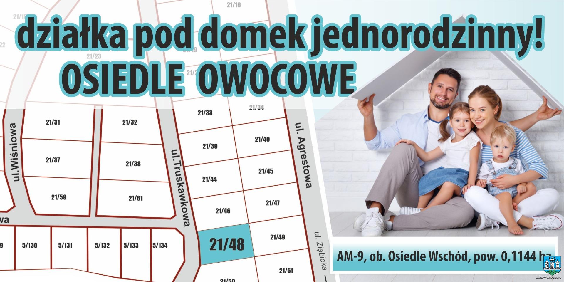 Dostępna działka pod domek jednorodzinny na Osiedlu Owocowym – wadium do 11 czerwca 2021 r.