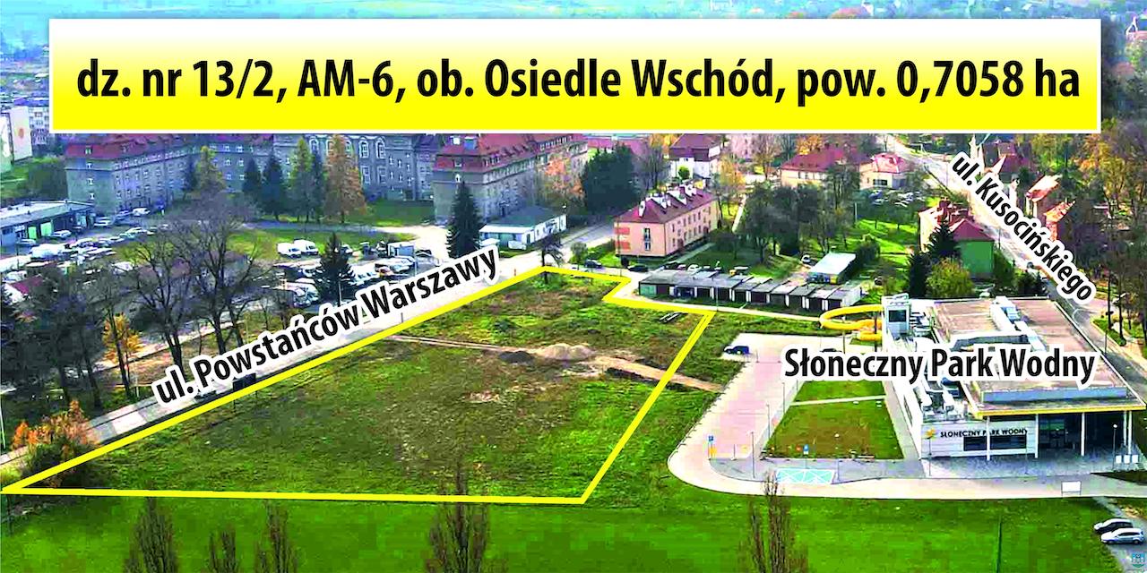 Działka przy Słonecznym Parku Wodnym pod hotel, zajazd, pensjonat wykazana do sprzedaży