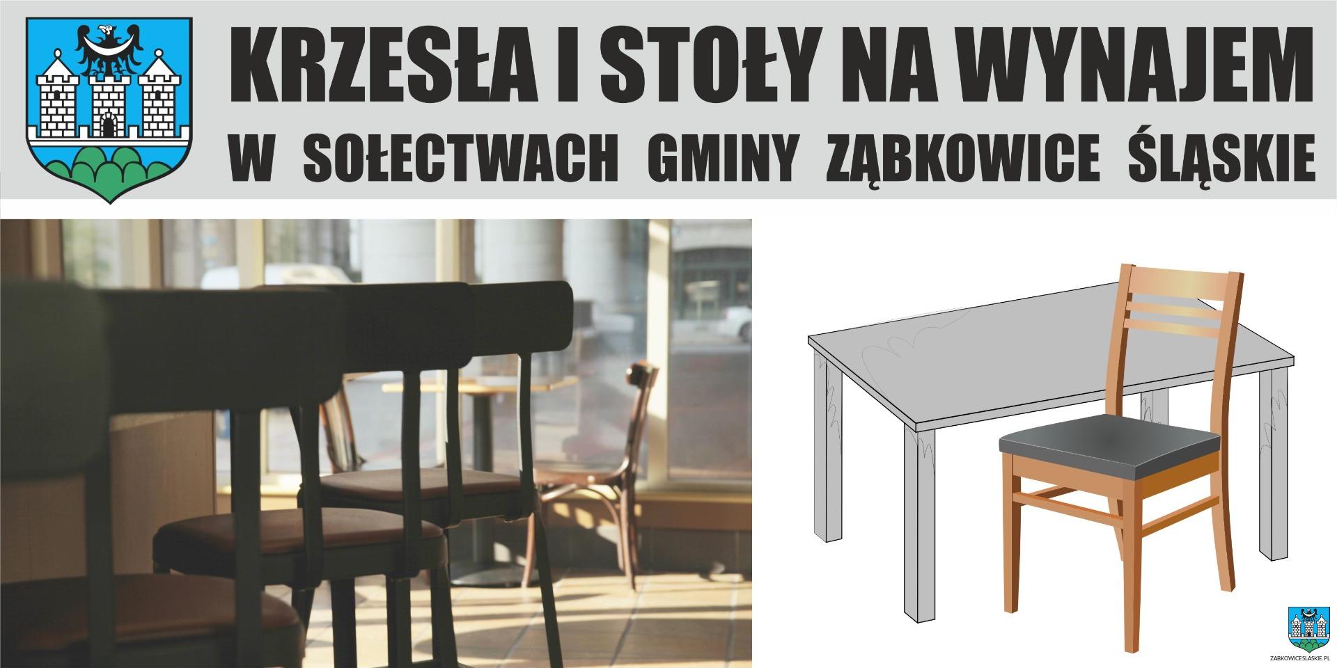Komunikat dla osób zainteresowanych wypożyczeniem krzeseł i stołów