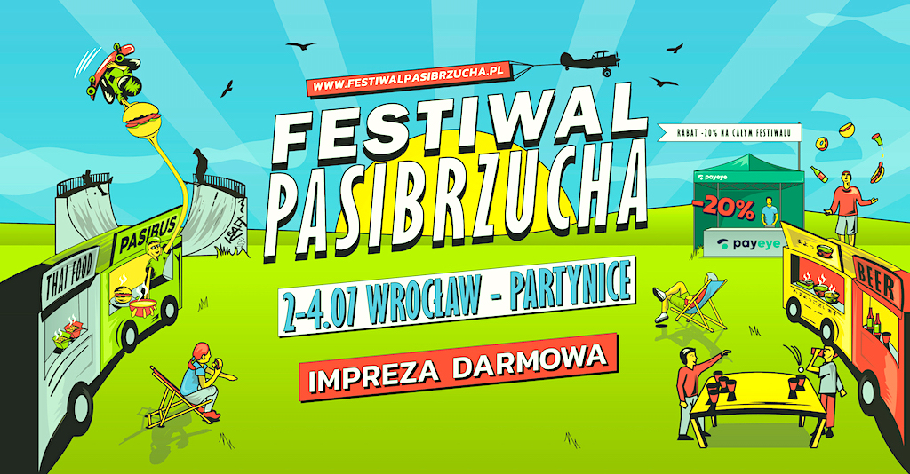 Pierwszy Festiwal Pasibrzucha – już w lipcu z… pierwszą na świecie płatnością okiem
