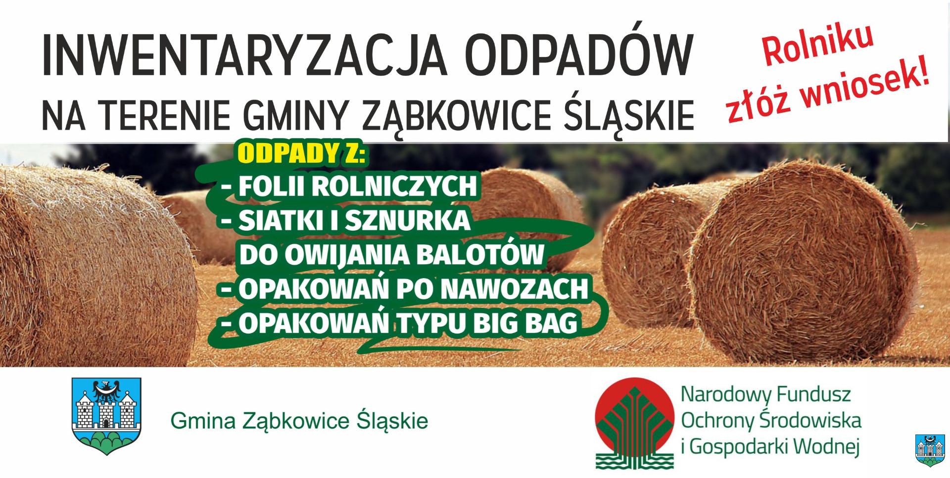Inwentaryzacja odpadów na terenie Gminy Ząbkowice Śląskie – rolniku, złóż wniosek!