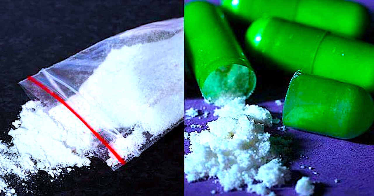 Fatalne uzależnienia – dwaj młodzi mężczyźni z ostrymi narkotykami w ręku