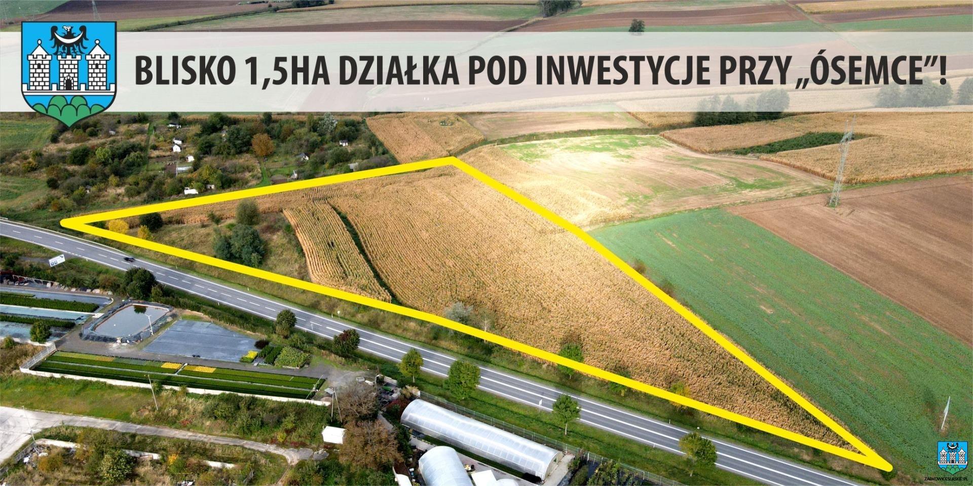 Atrakcyjny teren pod inwestycje przy DK8 – blisko 1,5 ha! – wadium do 7 października