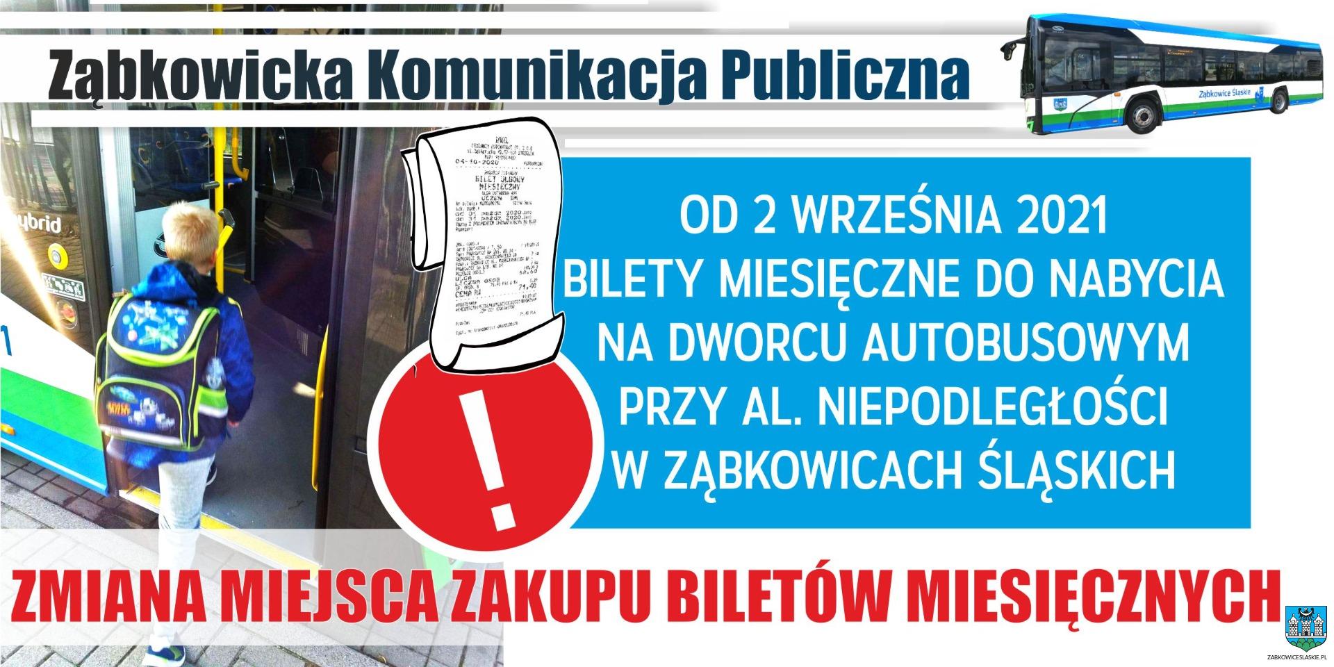 Komunikat dla osób podróżujących Ząbkowicką Komunikacją Publiczną