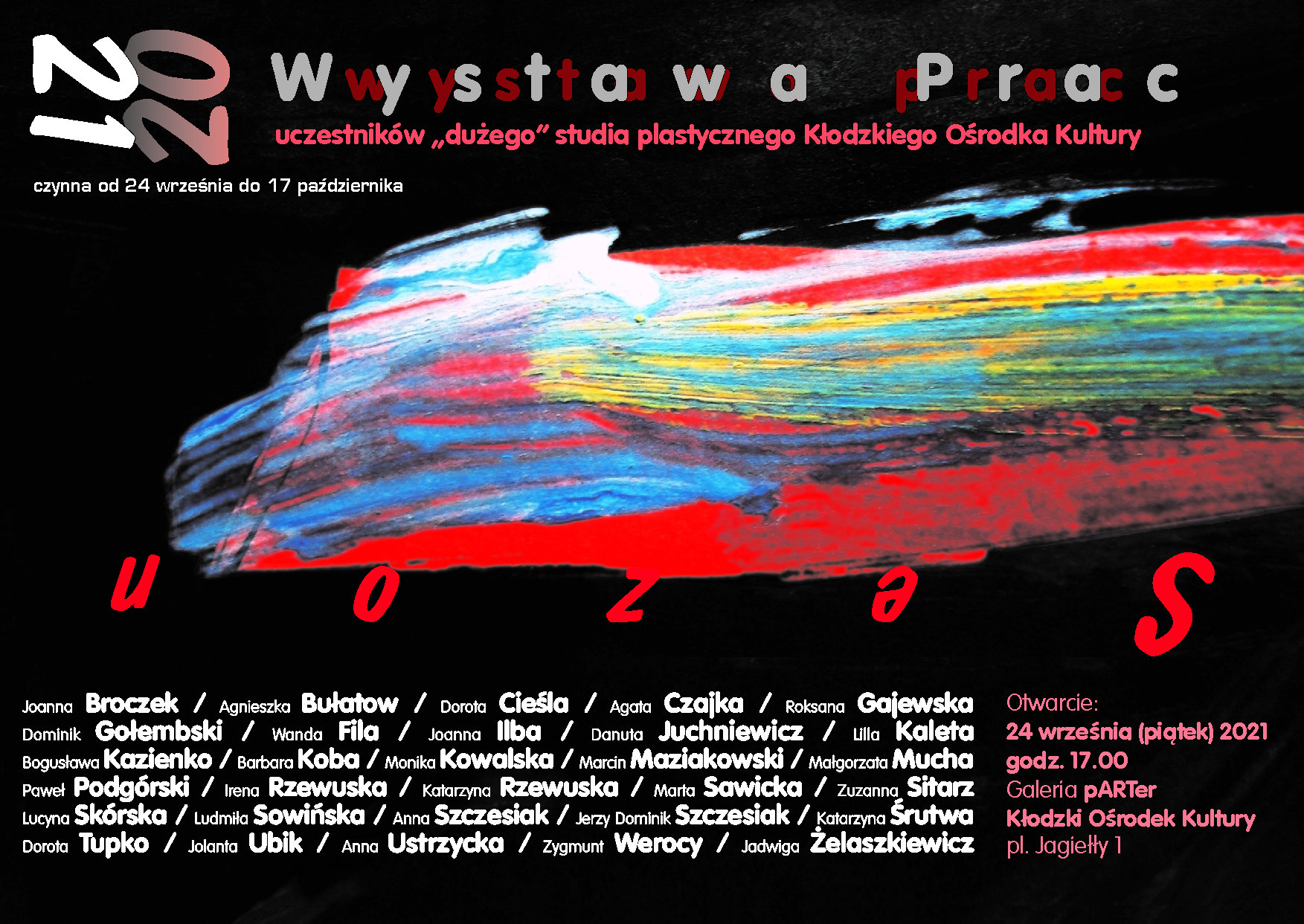 Wernisaż wystawy sezonu 2020/21 – coś dla amatorów sztuki