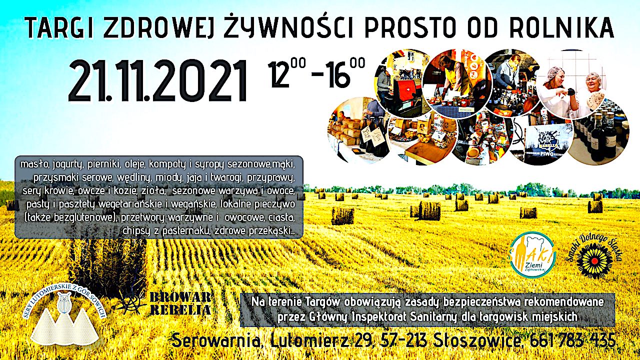 Targi Zdrowej Żywności Prosto od Rolnika – zaplanuj niedzielę w Lutomierzu