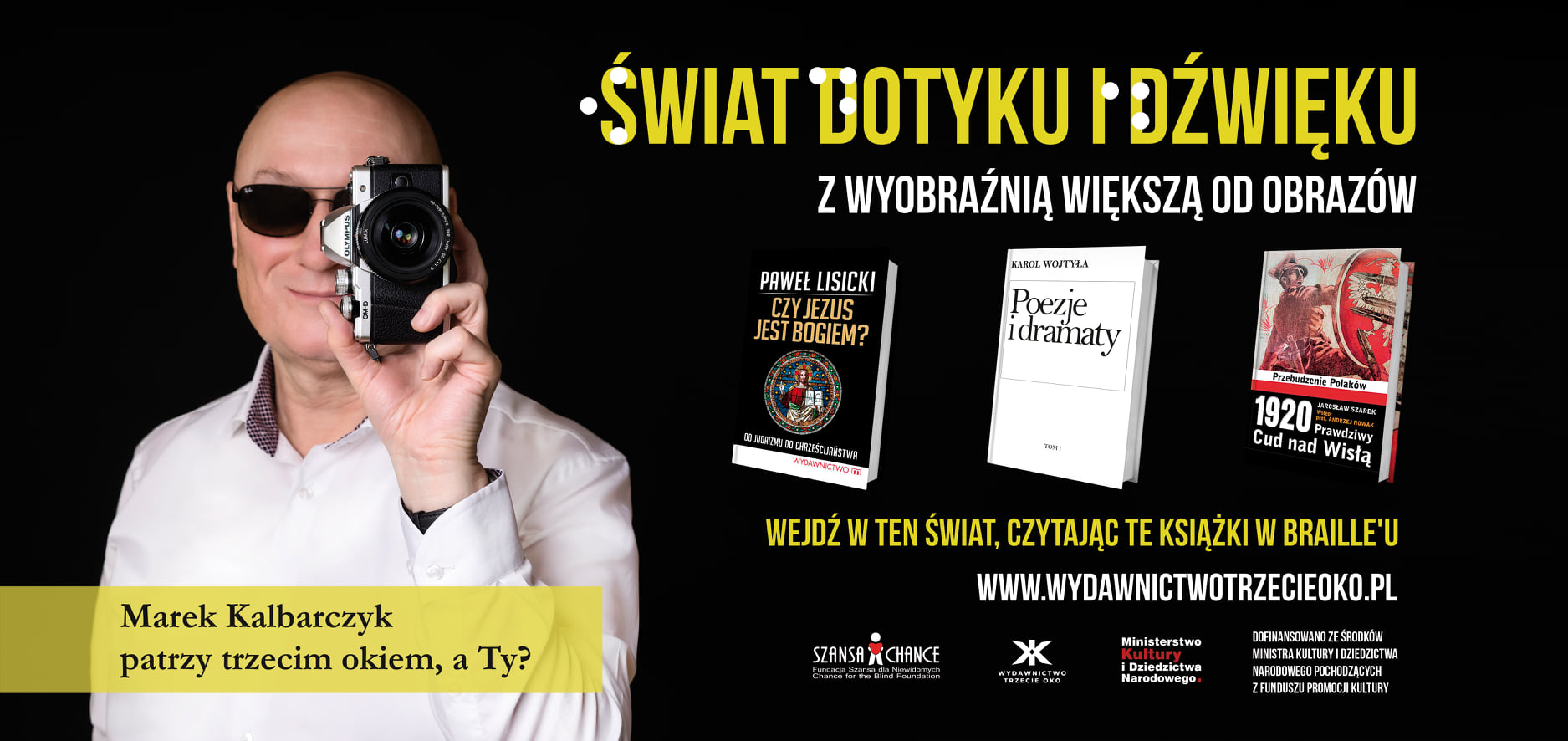 Pierwszy polski niewidomy pisarz na Spotify