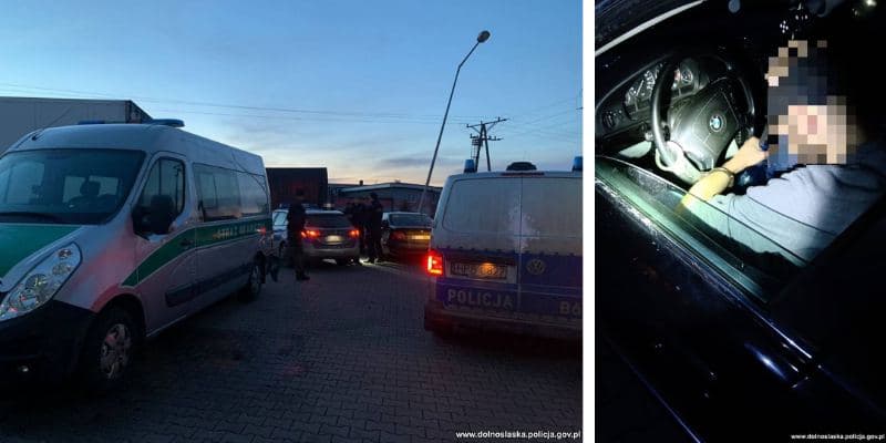 Dolnośląscy policjanci zatrzymali nielegalnych imigrantów i kierowcę