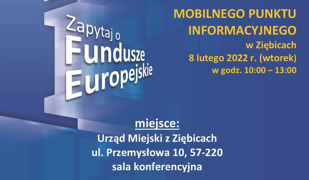 Zapraszamy mieszkańców Gminy Ziębice na Mobilny Punkt Informacyjny