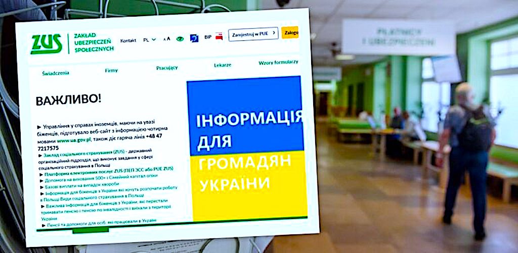 Infolinia i tłumacze Zakładu Ubezpieczeń Społecznych (ZUS) dla ukraińskich uchodźców / Гаряча лінія та перекладачі Закладу соціального страхування (ZUS) для українських біженців