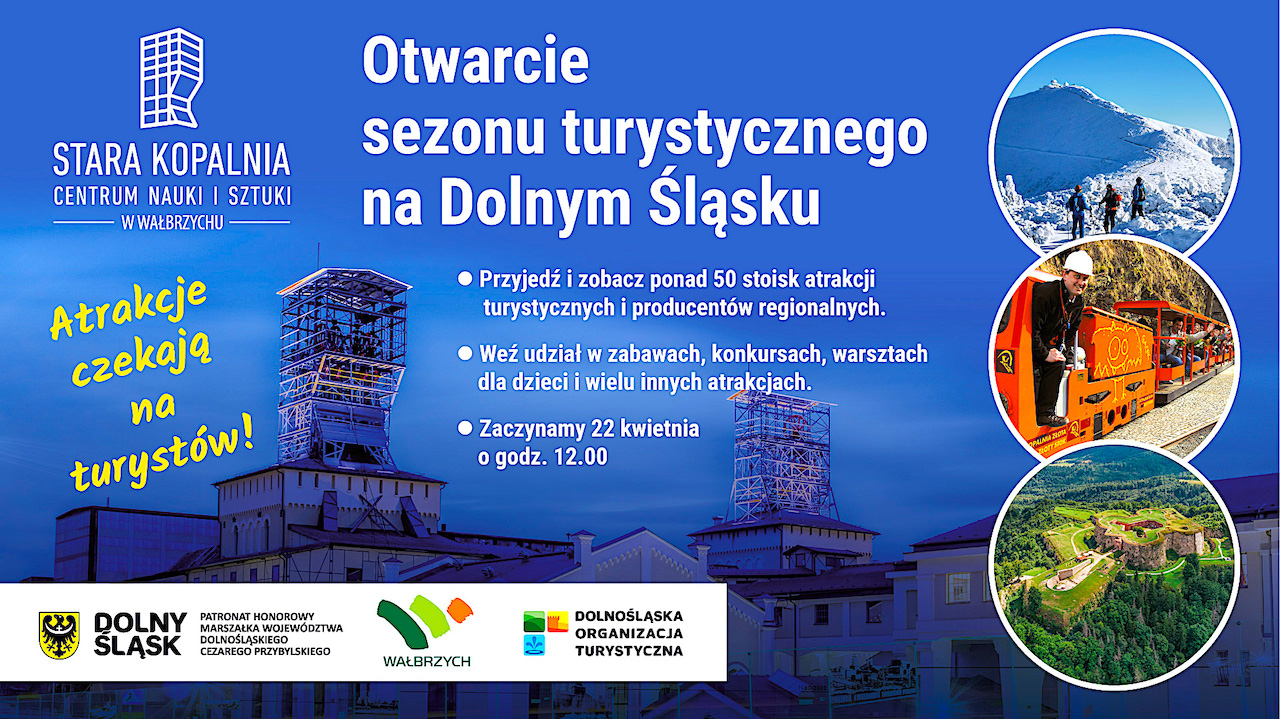 Start turystycznego sezonu 2022 na Dolnym Śląsku – otwarcie w Starej Kopalni w Wałbrzychu