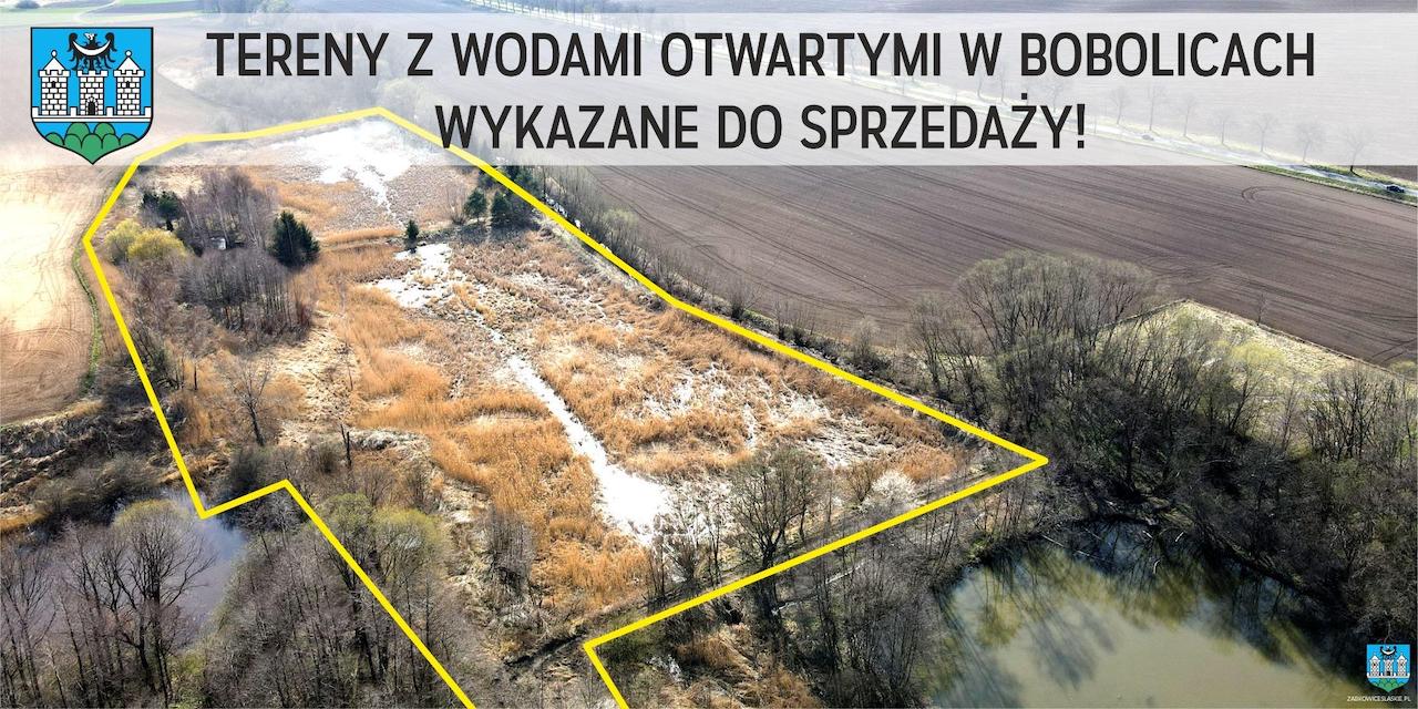 Tereny z wodami otwartymi w Bobolicach wykazane do sprzedaży