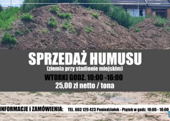 Trwa sprzedaż humusu – ziemi przy stadionie miejskim