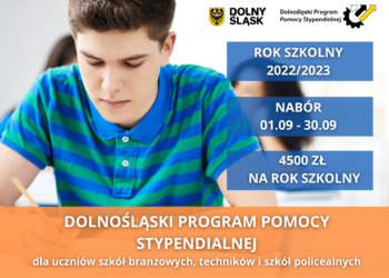 Kolejna edycja pomocy dla uczniów szczególnie uzdolnionych w przedmiotach zawodowych – kolejna edycja dolnośląskiego programu stypendialnego