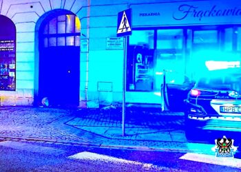 Nocny pościg za piratem drogowym – schwytany już pieszo