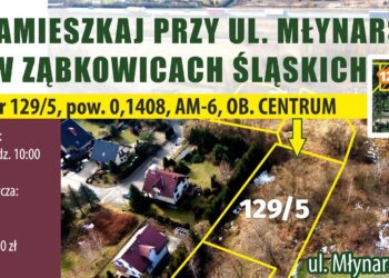 Wybuduj się przy ul. Młynarskiej w Ząbkowicach Śląskich – wadium do 06.10.2022 r.