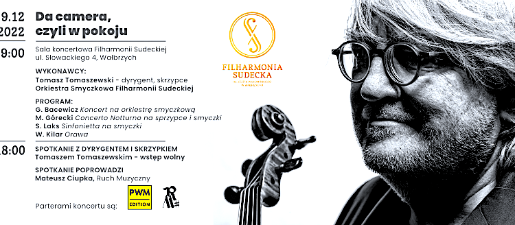 „Da camera, czyli w pokoju” – „Strefa Ruchu” ponownie w Filharmonii Sudeckiej już dzisiaj