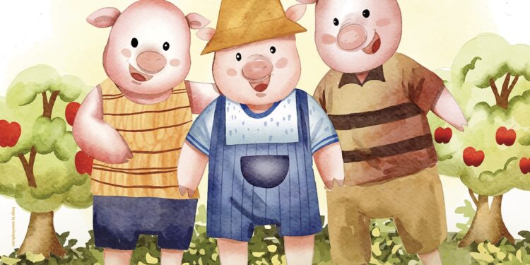 Czym kończy się lenistwo… – „Trzy świnki”