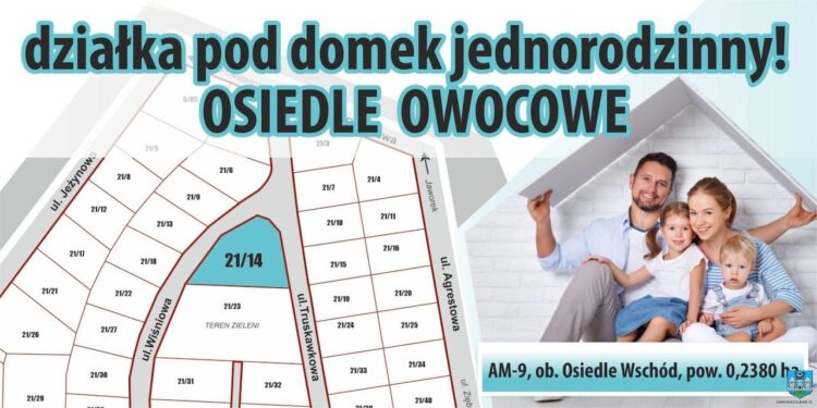 Działka na Osiedlu Owocowym