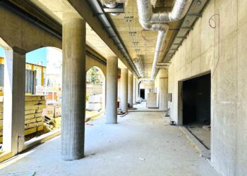 332 dzień budowy hali sportowo