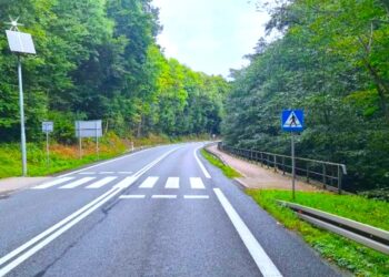 6 przejść na 2 drogach w 3 miejscowościach