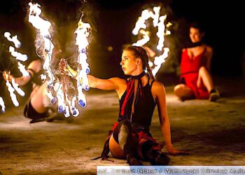 Ogniste show w Starej Kopalni