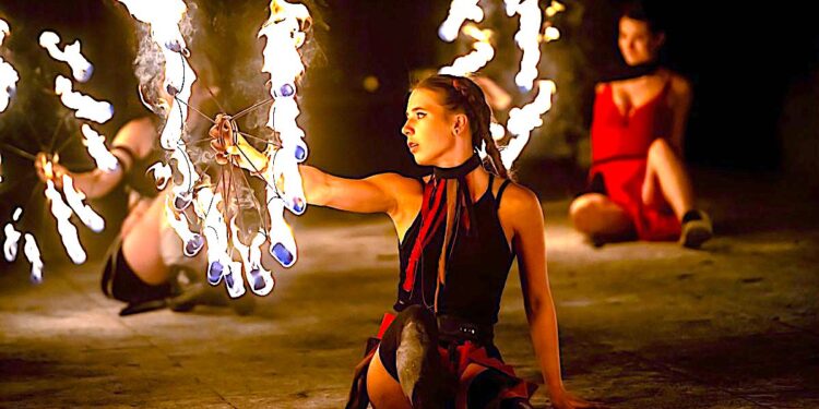 Ogniste show w Starej Kopalni