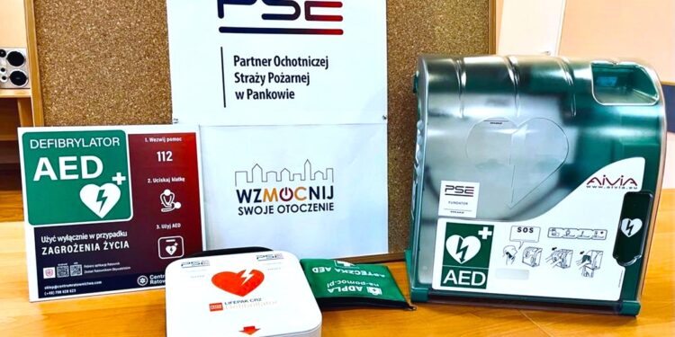Defibrylator w OSP Panków