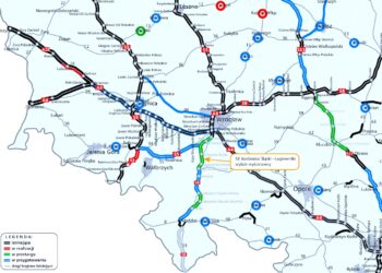 Budowa S8 z zielonym światłem