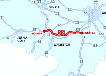 S5 pomiędzy Sobótką a Bolkowem