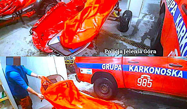 Desperat zdemolował sprzęt ratowników