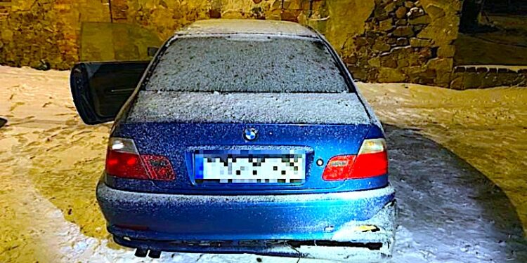 Rowerzysta przesiadł się do BMW