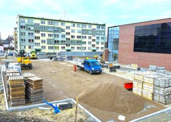 Plac budowy ulicy Różanej