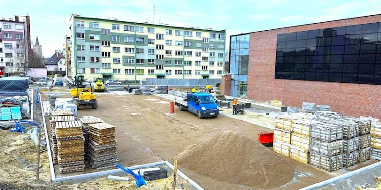 Plac budowy ulicy Różanej