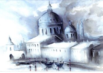 Architektura i natura w akwareli