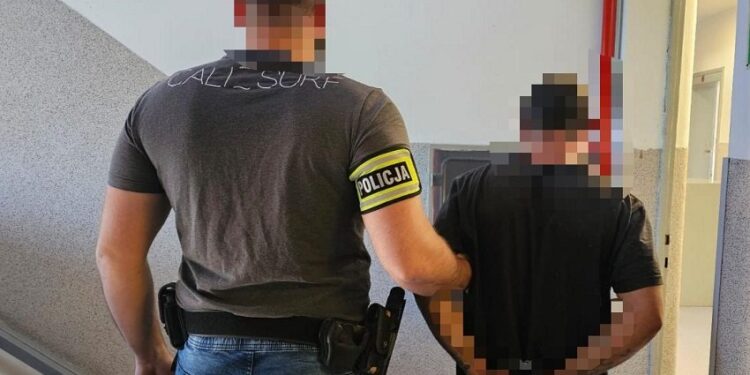 Sklepowy złodziej złapany