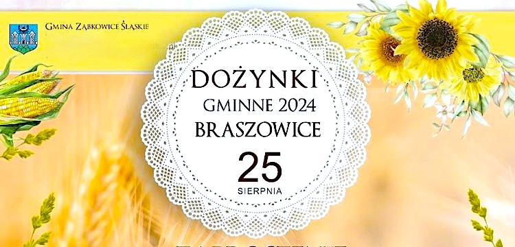 Zapraszamy na Dożynki Gminne Gminy Ząbkowice Śląskie – 25 sierpnia w Braszowicach